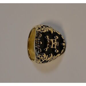 Ed Hardy Skull Crossbones Signet Ring Mens Size 10